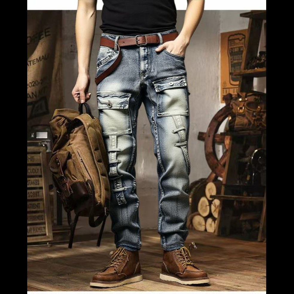 Men's Cargo Jeans in Modern Design Mune Fashion