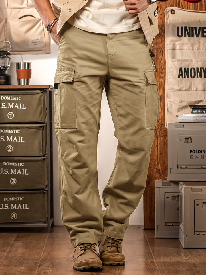 Men's Robust Cargo Pants with Practical Pockets Mune Fashion