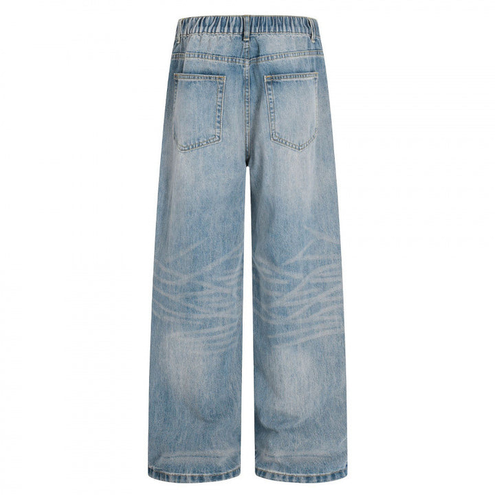 Women's Loose High-Waist Jeans made of lightweight Stonewashed Denim Mune Fashion