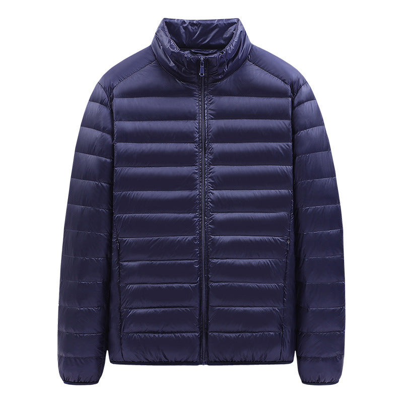 Men's nan ultralight quilted jacket with stand-up collar and full-length zipper Mune Fashion
