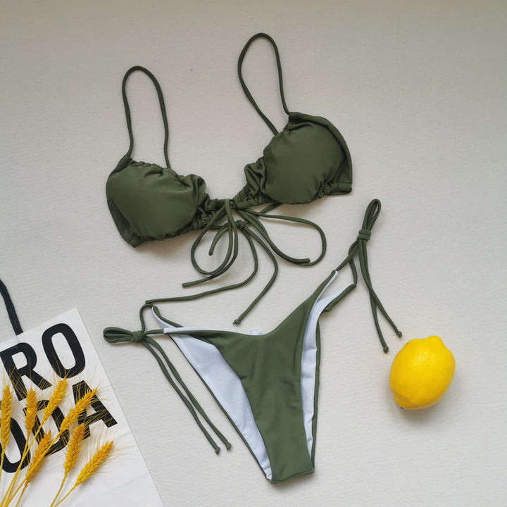 Women's Triangle Bikini with adjustable ties Mune Fashion