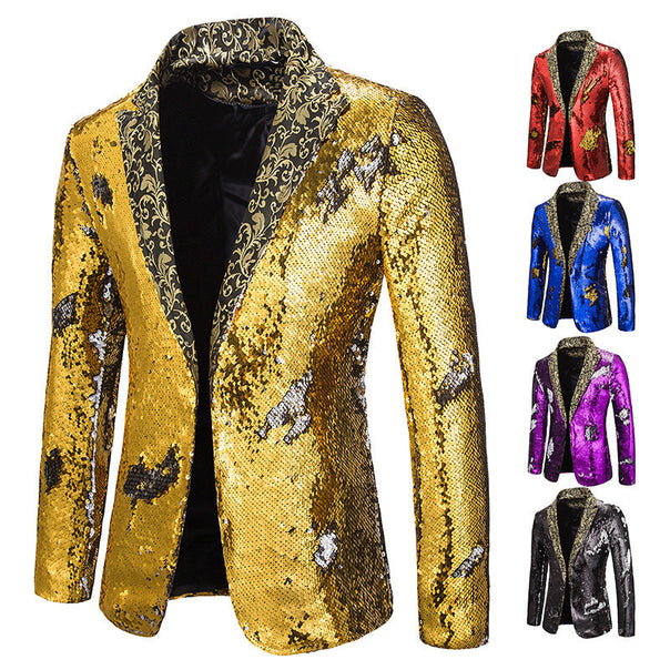 Men's Extravagant Sequin Blazer Jacket Mune
