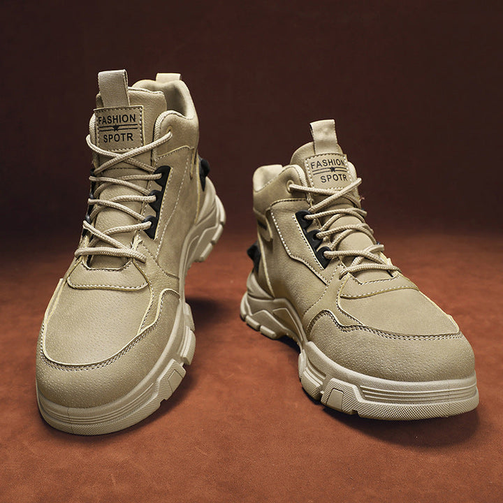Women's Sporty High-Top Sneakers with Breathable Upper Material and Non-Slip Sole Mune Fashion