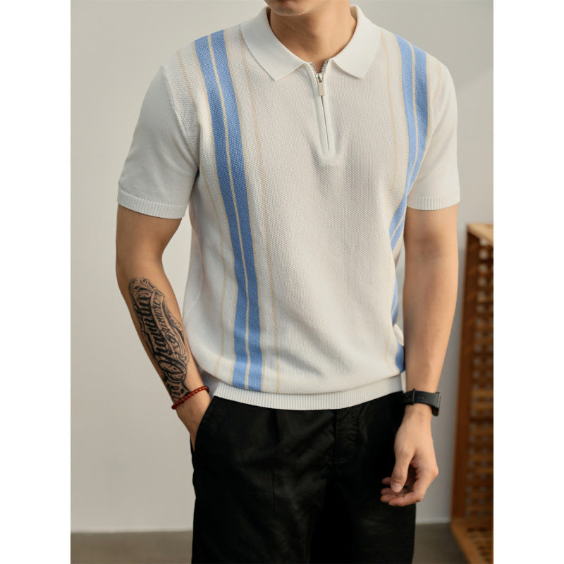 Men's Stylish Short Sleeve Knit Top Mune Fashion