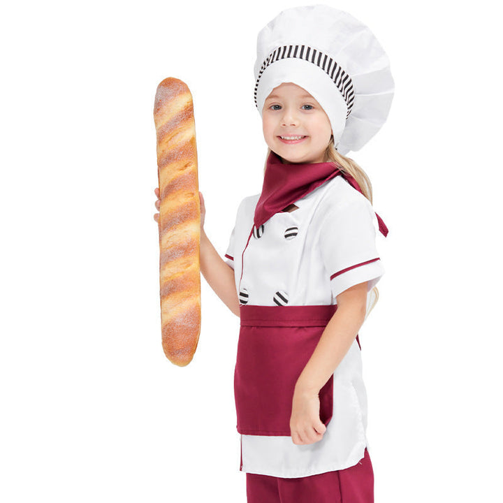 Girls cooking costume with high-quality apron and chef's hat Mune Fashion
