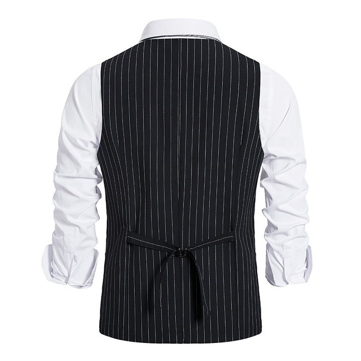 Men's pinstripe business vest with tailored cut Mune Fashion