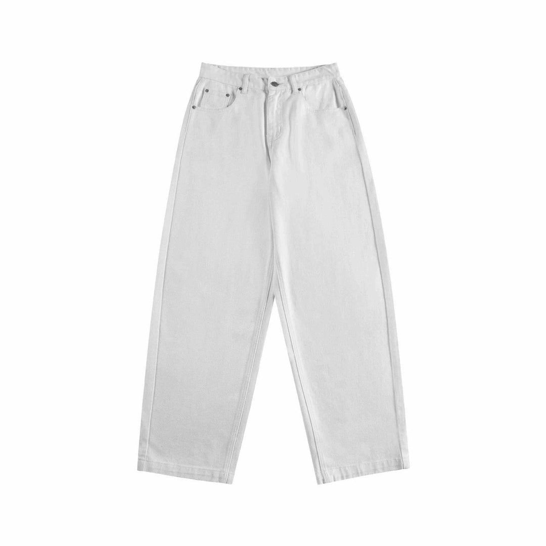Women's High-Waist Cropped Jeans with Wide Leg and Five Pocket Details Mune Fashion