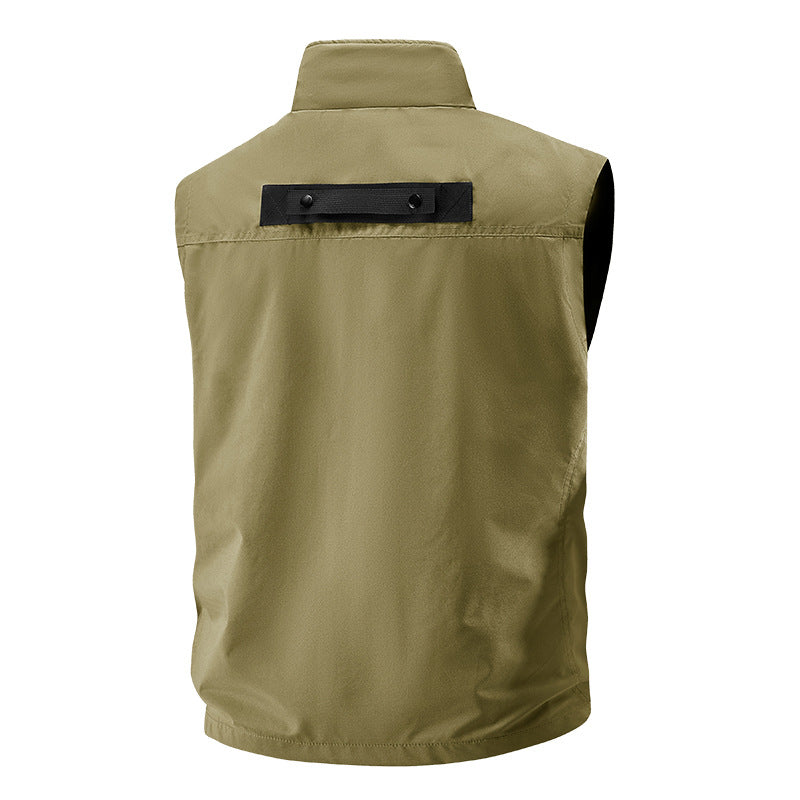 Men's tactical multifunctional vest with numerous multipurpose pockets, lightweight ripstop & mesh lining Mune Fashion
