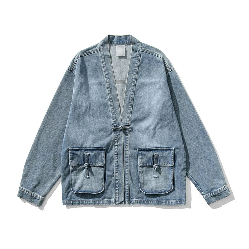 Women's Fashion Denim Jacket with Pockets