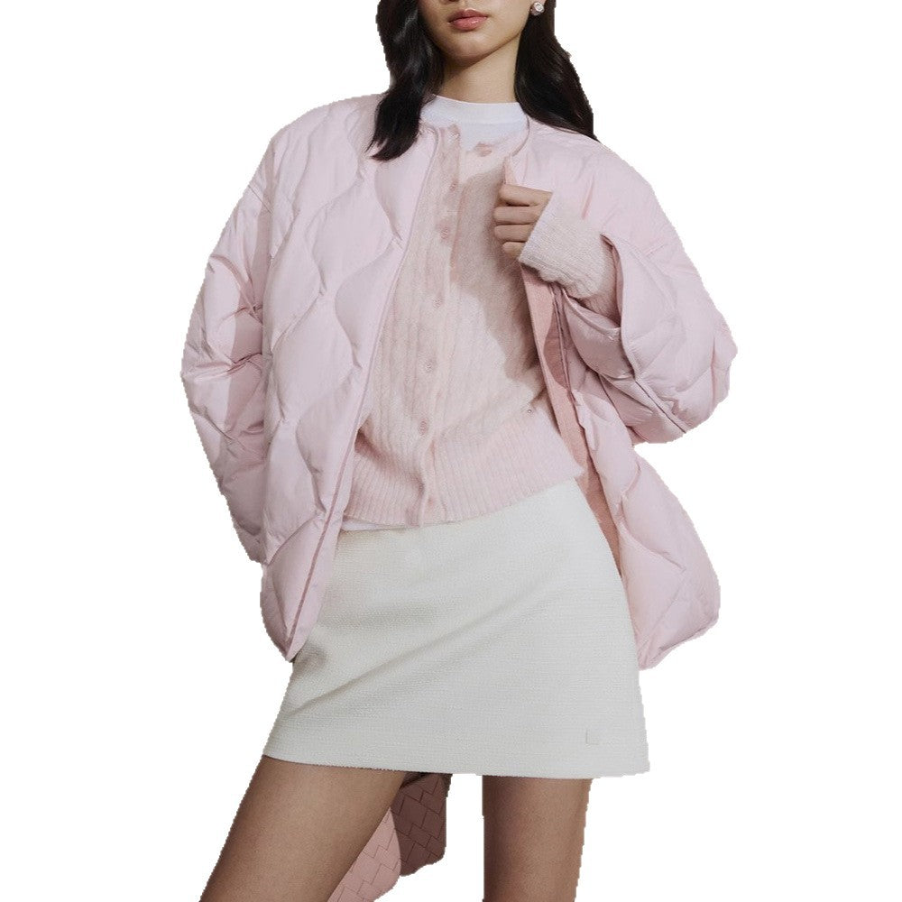 Women Fashionable Long Down Jacket Mune Fashion