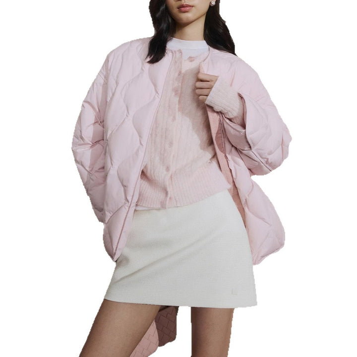 Women Fashionable Long Down Jacket Mune Fashion