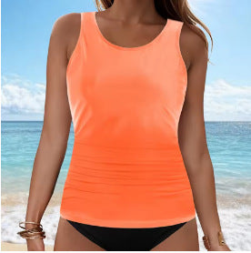 Women's Tankini Top with Ruching Mune Fashion