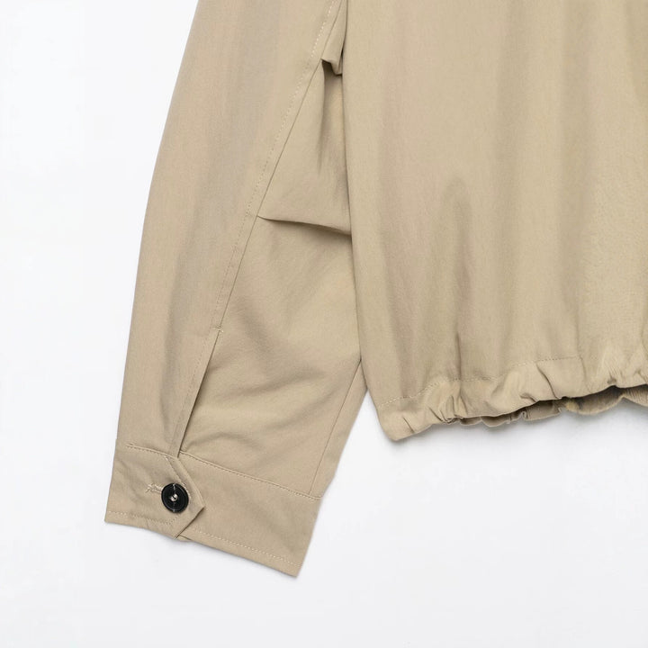 Women's lightweight hooded jacket in oversized boxy cut with drawstring hem Mune Fashion
