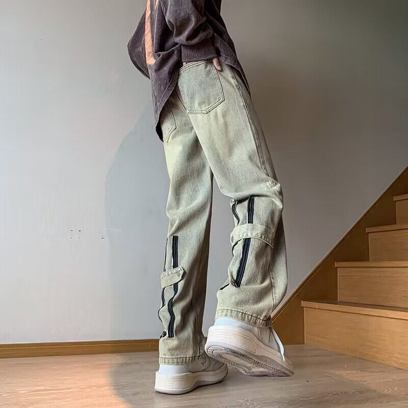 Men's Fashion Cargo Pants with Zipper Details Mune Fashion