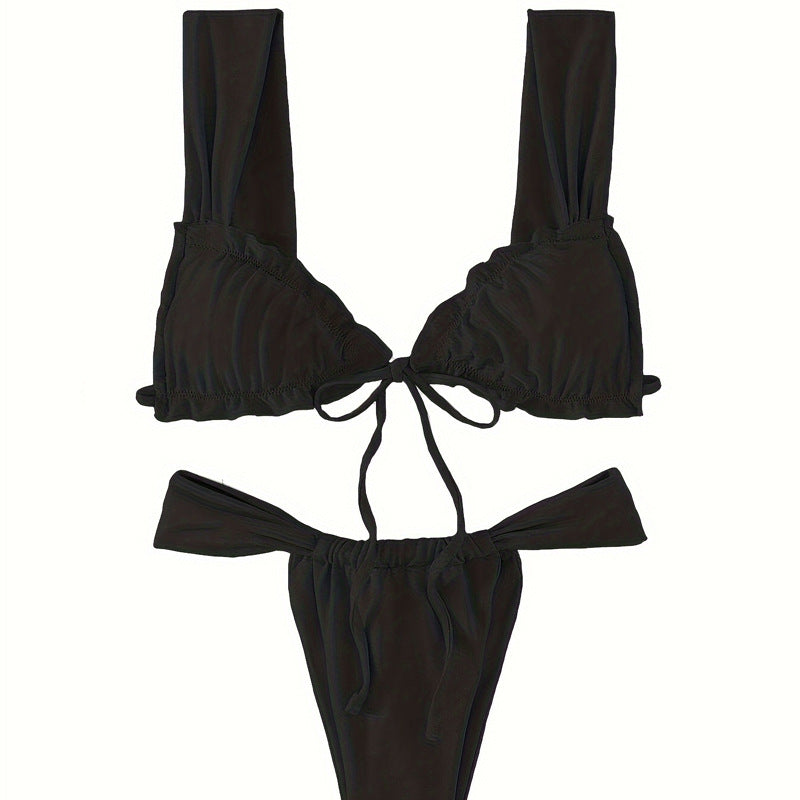 Women's triangle bikini with adjustable tie band and trendy design Mune Fashion