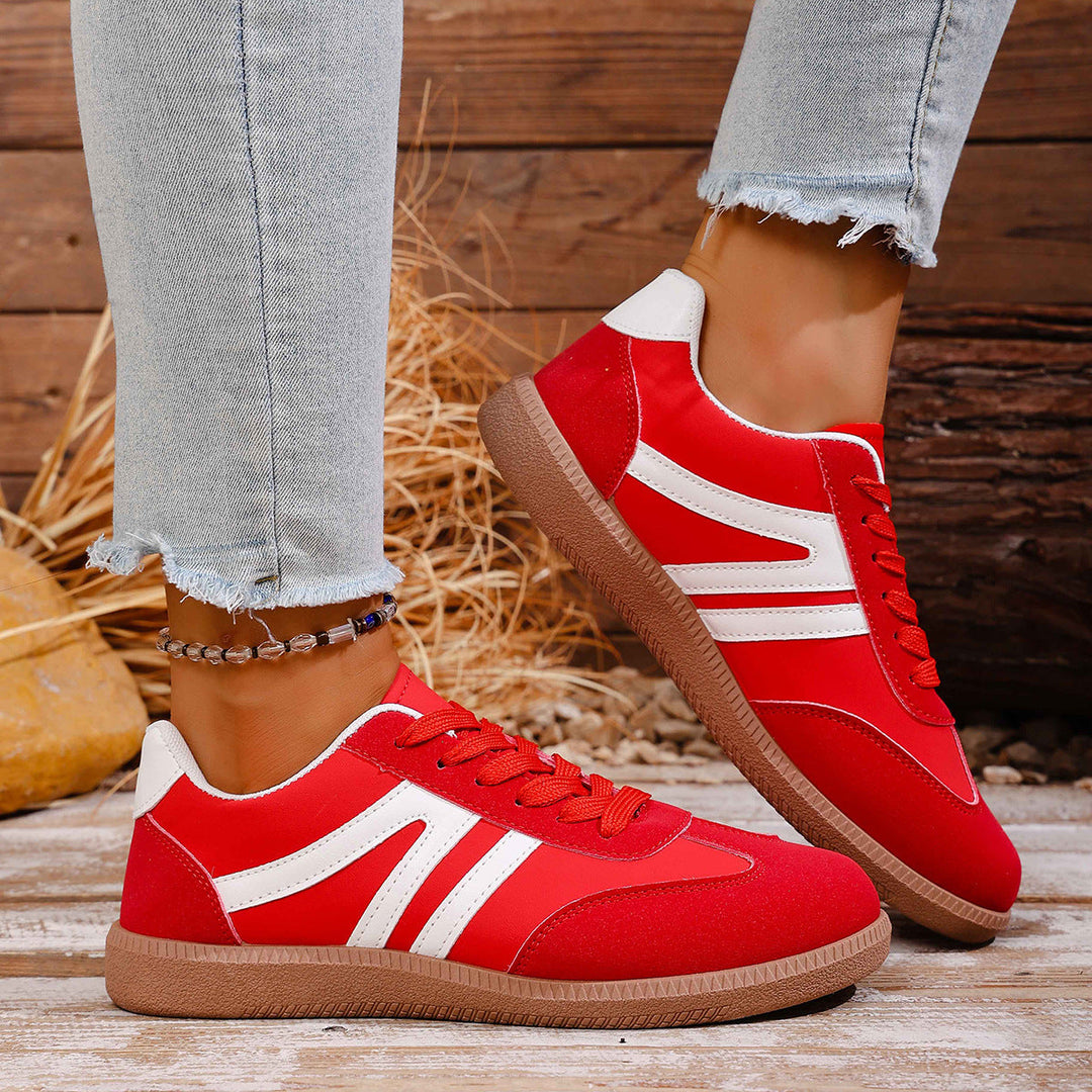 Ladies sporty sneakers made of high-quality suede with breathable sole Mune Fashion