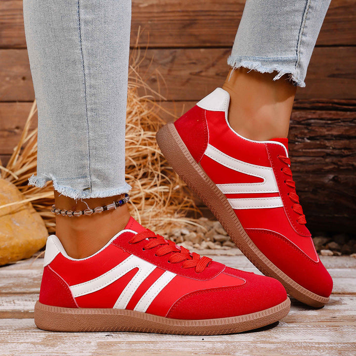 Ladies sporty sneakers made of high-quality suede with breathable sole Mune Fashion