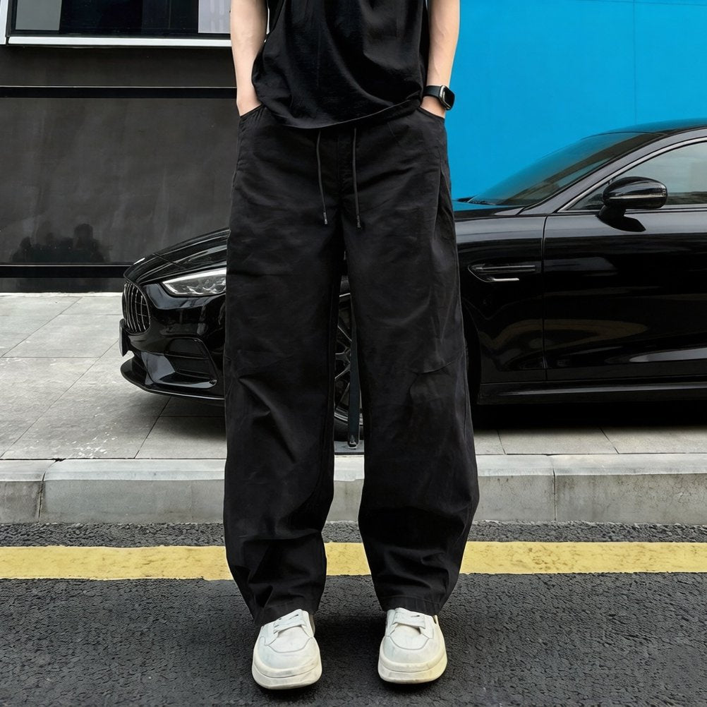 Men's Casual Relaxed Pants with Wide Legs Mune Fashion