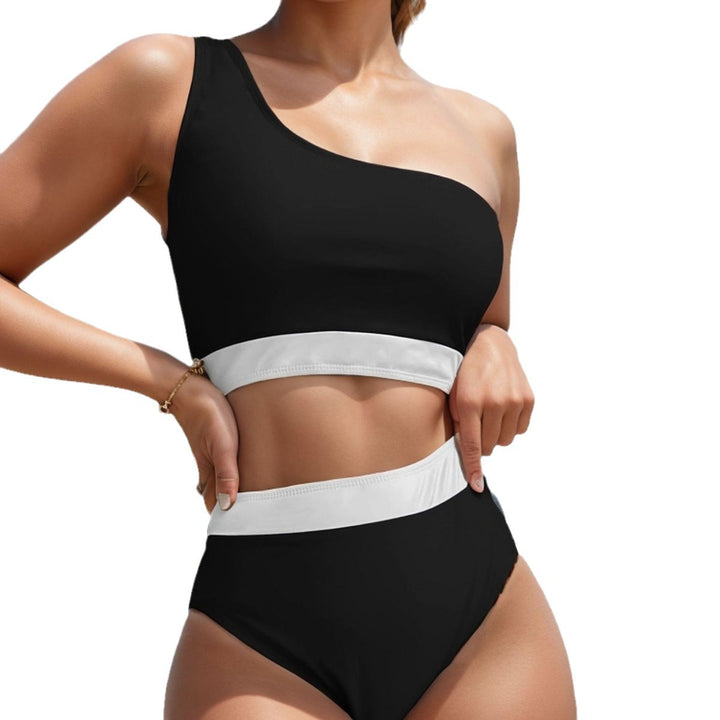 Women's One-Sided Bikini with High Waist Mune Fashion