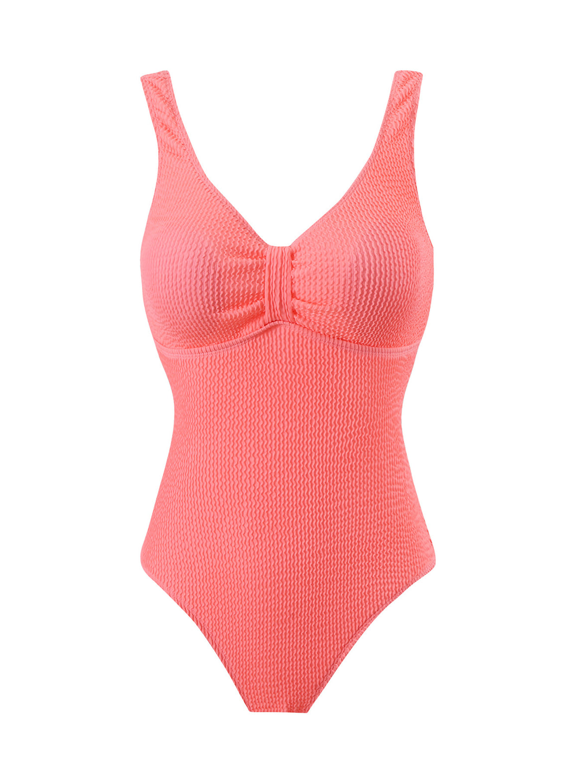 Women's one-piece swimsuit with sophisticated ribbed knit details Mune Fashion