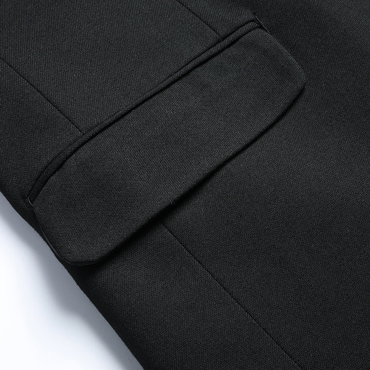 Men's Slim Wrinkle-Free Business Blazer with Notch Lapel Mune Fashion