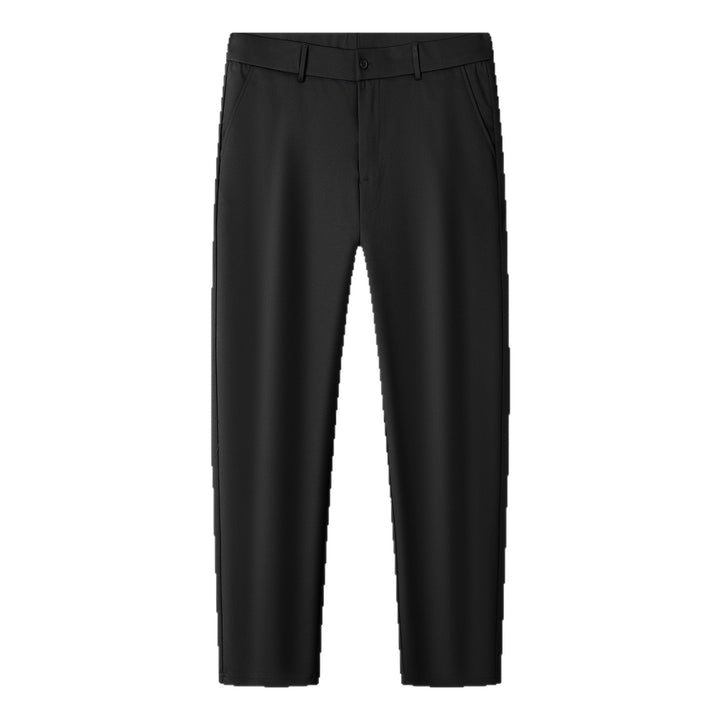 Men Slim Business-Casual Chino Pants with Tapered Leg and Stretch Component Mune Fashion