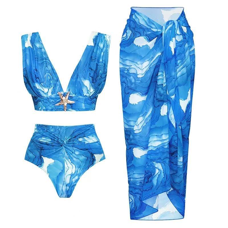 Women's bikini set with elegant wrap skirt and sophisticated bustier Mune Fashion