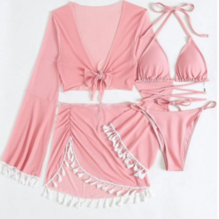 Women's beach outfit with elegant lacing details Mune Fashion