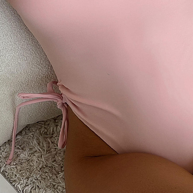 Women's one-piece swimsuit with side lacing and elegant design Mune Fashion