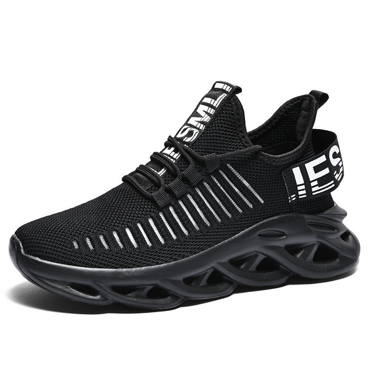 Unisex nan breathable ultra-light knit sneakers with cushioning hollow sole Mune Fashion
