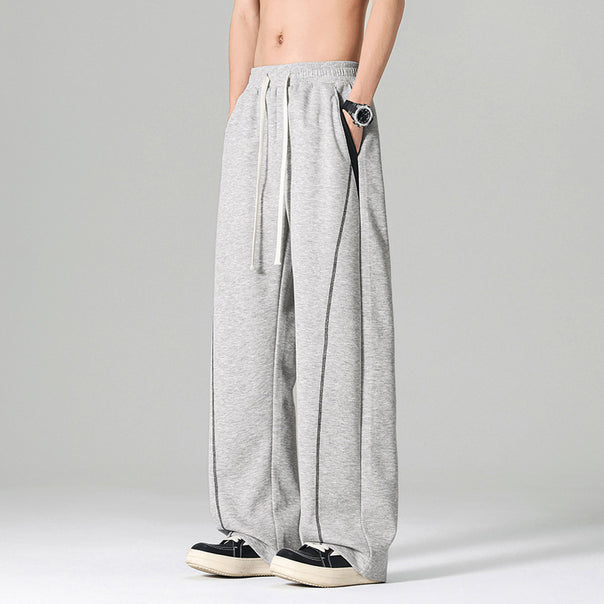 Men's Casual Leisure Pants with High Legs