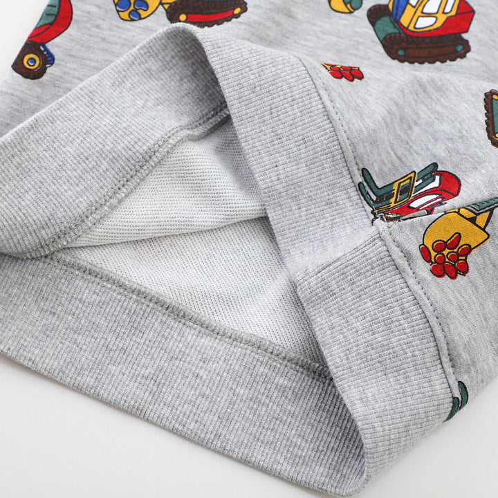 Boys sweatshirt with creative construction vehicle motifs Mune Fashion