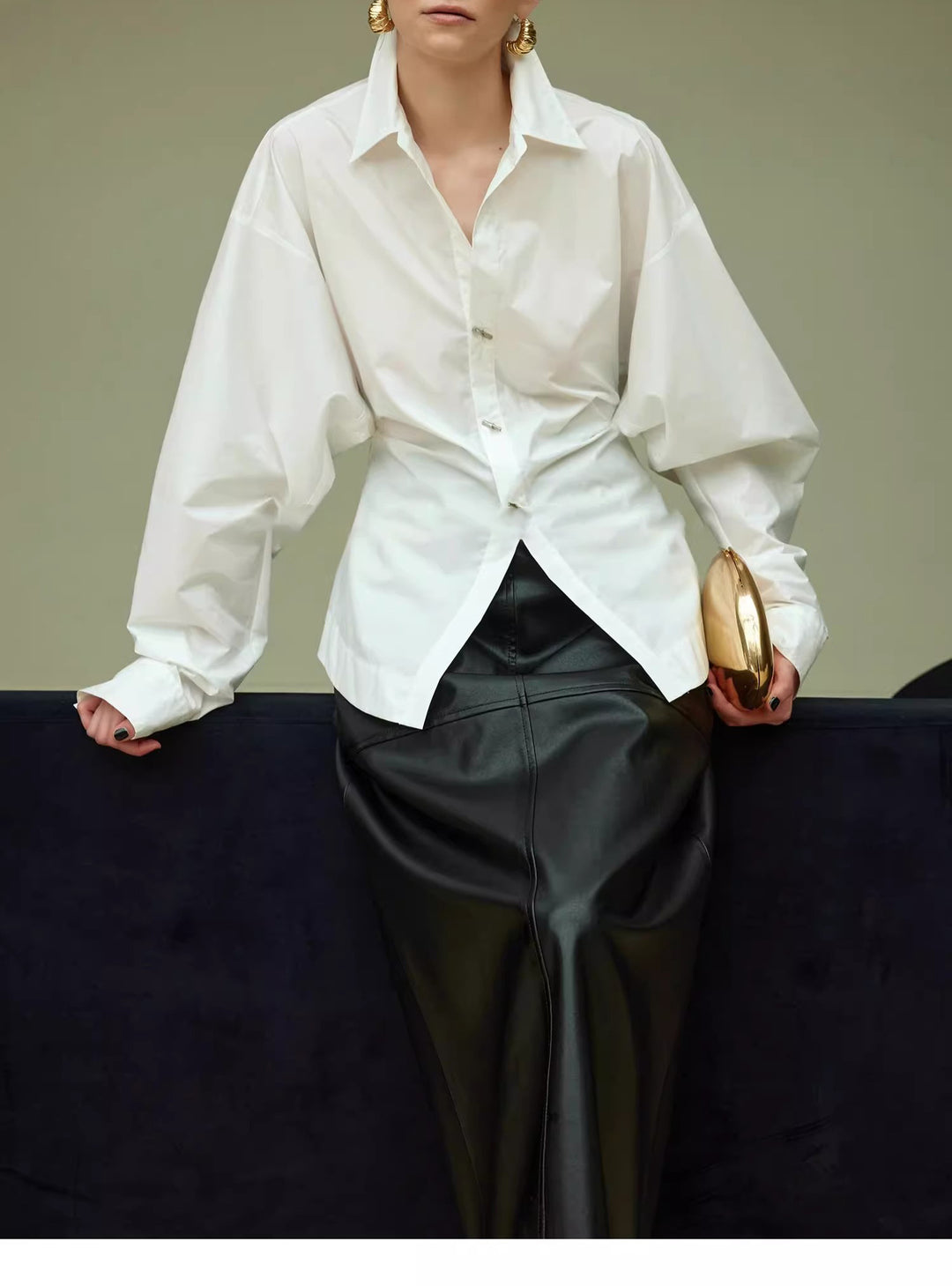 Women Oversized Blouse with Unique Cut Mune Fashion