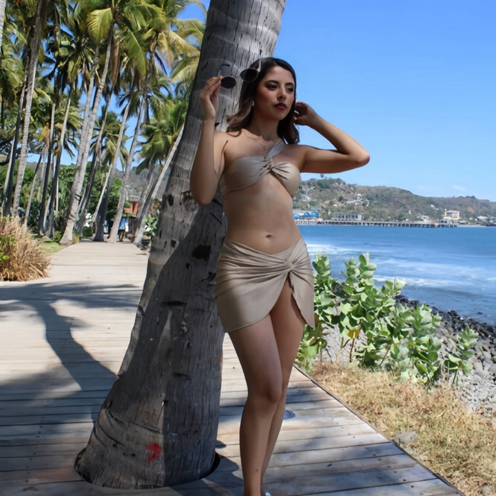 Ladies Bandeau Bikini with innovative wrap design Mune Fashion