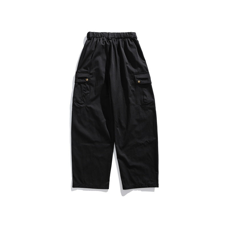 Men's cargo pants with elastic waistband, drawstring and multiple utility pockets Mune Fashion