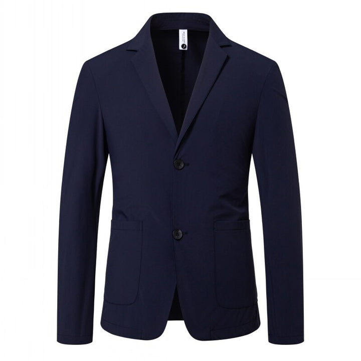 Men's tailored jersey blazer with stretch comfort and patch pockets Mune Fashion