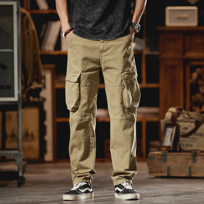 Herren Cargo-Hose im Utility-Look mit Knieabnähern und großen Klappentaschen Mune Fashion