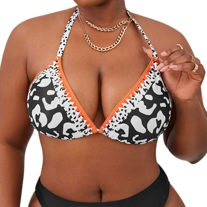 Women Triangle Bikini with eye-catching pattern and adjustable straps Mune Fashion