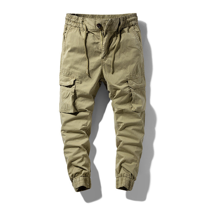 Men's tapered cargo pants in jogger style with elastic comfort waistband and generous pocket organization Mune Fashion