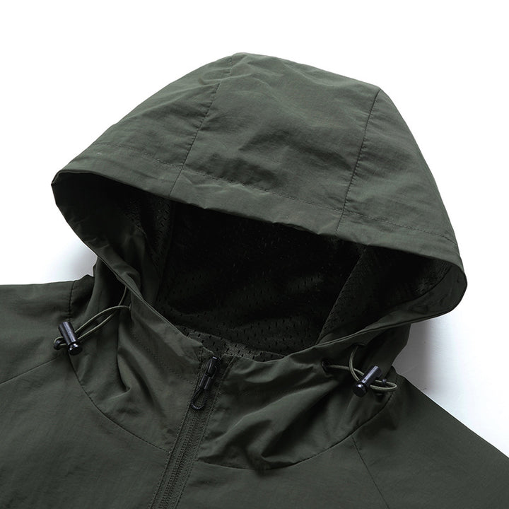 Men's Lightweight Outdoor Jacket with Adjustable Hood Mune Fashion
