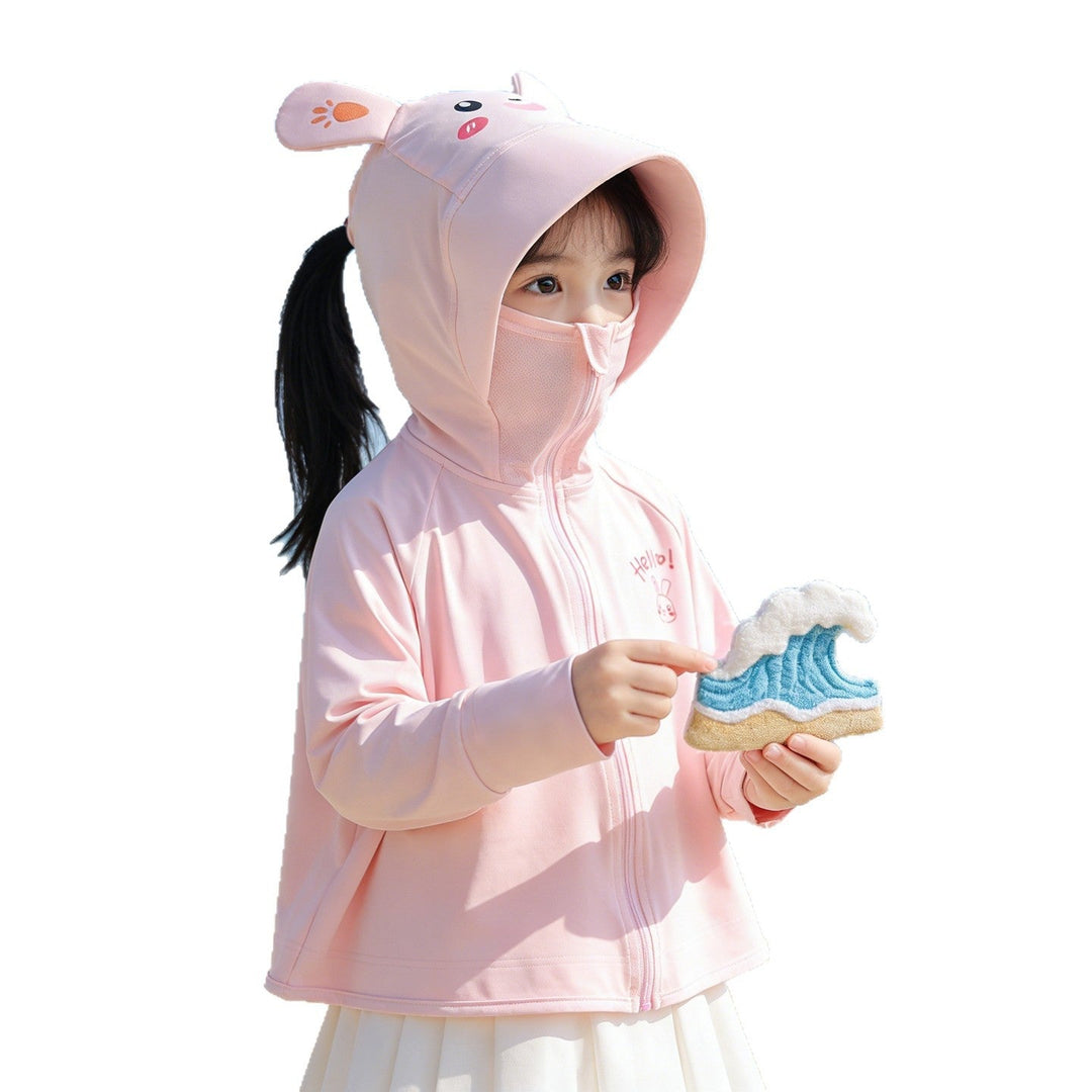 Girl multifunctional sun protection jacket with hood Mune Fashion