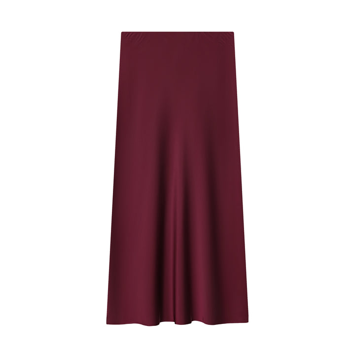 Women's flowing midi skirt in bias cut with high waistband Mune Fashion