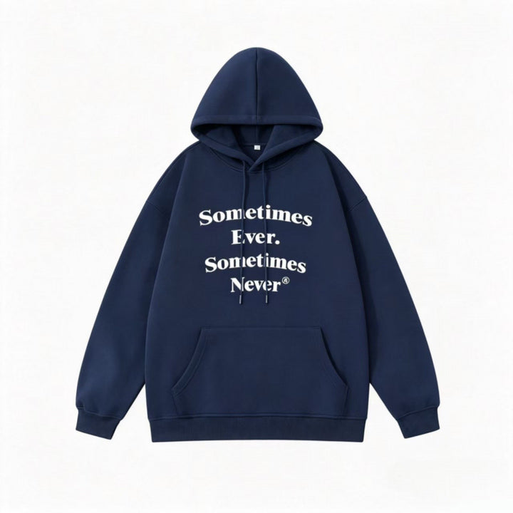 Unisex Oversize Hoodie with Statement Print and Kangaroo Pocket Mune Fashion