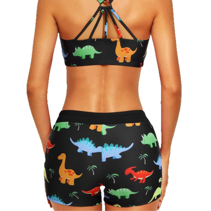 Ladies sporty tankini top with elegant back cut-out Mune Fashion