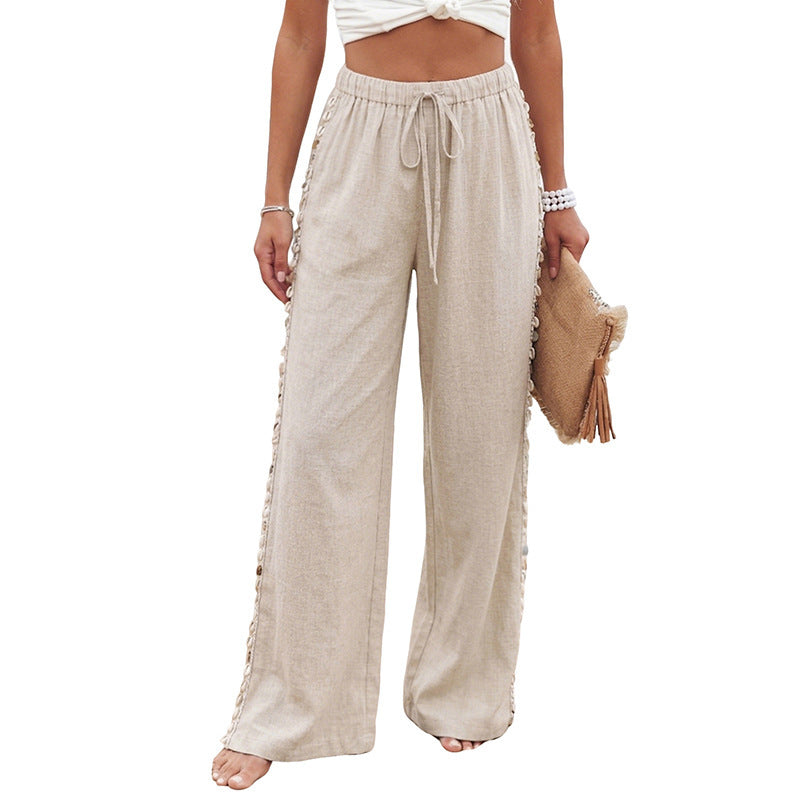 Women Comfortable Linen Pants Mune Fashion