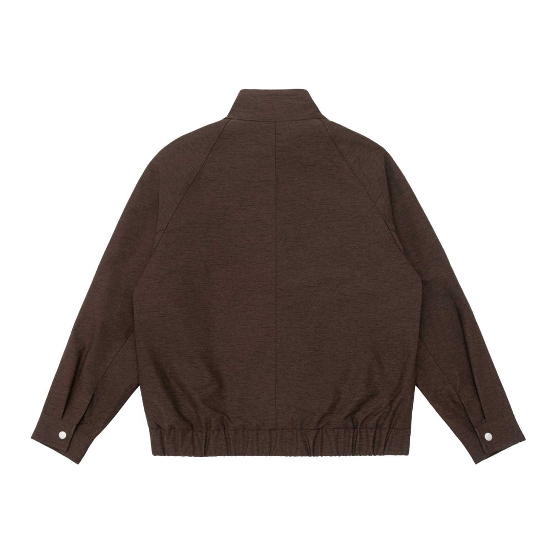 Men's Padded Bomber Jacket with Stand Collar, Flap Pockets and Elastic Hem Mune Fashion