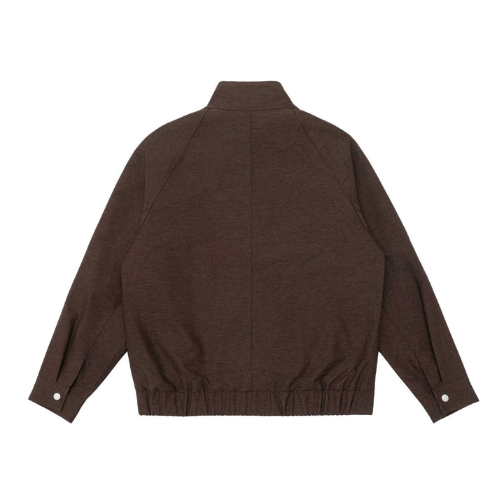 Men's Padded Bomber Jacket with Stand Collar, Flap Pockets and Elastic Hem Mune Fashion