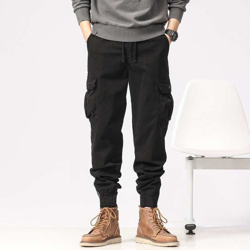 Men's Multifunctional Cargo Jogger Pants with Zip Leg Opening and Large Flap Pockets Mune Fashion