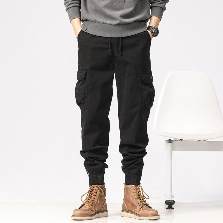 Men's Multifunctional Cargo Jogger Pants with Zip Leg Opening and Large Flap Pockets Mune Fashion