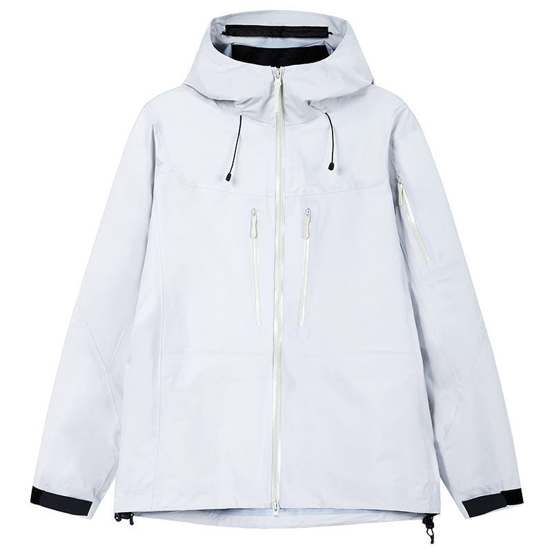 Men's Technical Waterproof Outdoor Jacket with Hood and Welded Zippers Mune Fashion